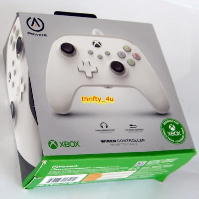 PowerA 1519365-01 Wired Controller 4 Xbox One Series X|S & PC, White, NEW SEALED - Image 1 of 4