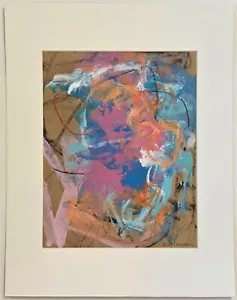 OOAK original painting artwork Contemporary Abstract Colorful Energy #10 byKatC - Picture 1 of 8