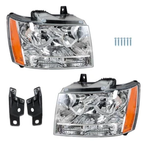 Silscvtt Headlights For Chevy Avalanche/Suburban/Tahoe 2007-14 LH+RH Side Chrome - Bild 1 von 13