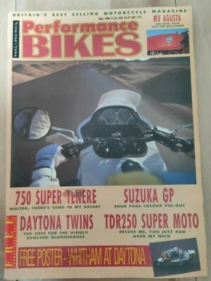 Performance Bikes Magazine May 1989 - MV Agusta, Honda CBR600, Super Tenere - Image 1 of 2