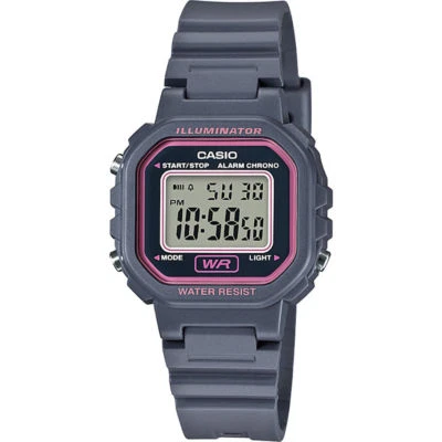 Casio LA20WH-8A, Illumnator, Chronograph Watch, Gray Resin Band, Alarm - Image 1 of 2