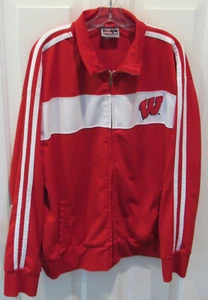 Wisconsin Badgers Colosseum Athletics Red Track Jacket men's size 2XL VGC NCAA - Picture 1 of 6