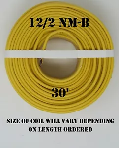 Cable eléctrico ""Romex®"" 12/2 casi nuevo-b x 30' Southwire - Imagen 1 de 2