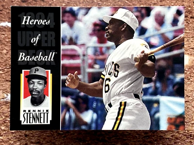 1994 Upper Deck All-Time Heroes Heroes Of Baseball Rennie Stennett #217 - Image 1 of 4