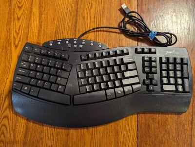 Perixx PERIBOARD-512 Wired USB Full-Size Ergonomic Natural Split Keyboard. - Image 1 of 3