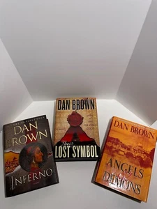 Dan Brown - Hardback Book Lot - Inferno, The Lost Symbol, and Angles & Demons - Picture 1 of 3