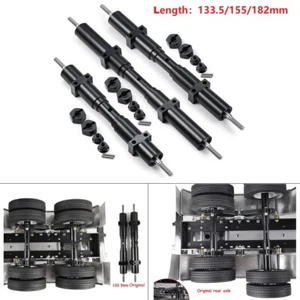 Upgrade Metal Rear Wheel Axle for 1:14 Tamiya Tractor Trailer 1/10 RC Truck DIY - Picture 1 of 15