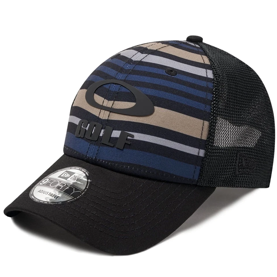 Mens Oakley Heather Era Stripe Golf Snapback Hat