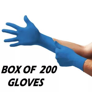 200 x KLEINE robuste blaue Nitril STARKE Tattoo Mechaniker Einweghandschuhe S - Bild 1 von 1