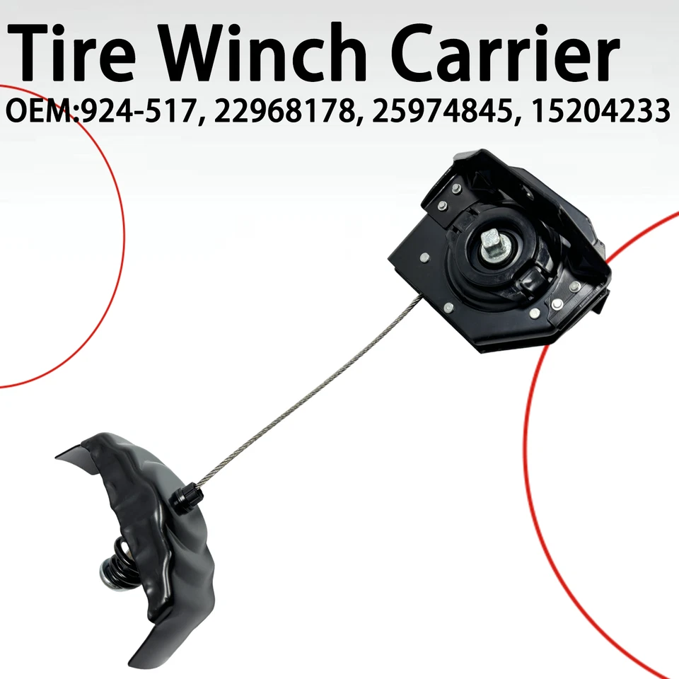 Soporte de cabrestante de neumático de repuesto para Cadillac GMC Yukon Chevy Avalanche Tahoe Foto 1 de 4