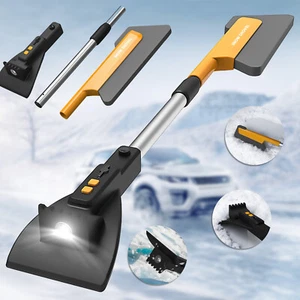 New Extendable Snow Brush Ice Scraper for Car Windshield Remove Frost Shovel - Picture 1 of 15