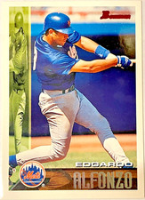 1995 BOWMAN #19 EDGARDO ALFONZO *TOP PROSPECT* NEW YORK METS