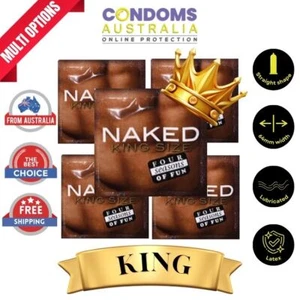 Four Seasons NAKED KING SIZE 64MM Condoms Multi Options - FREE SHIPPING - Picture 1 of 7