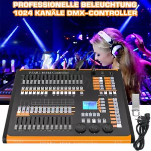 DMX Controller 1024 Kanäle Konsole Lichtmischpult Dimmer Disco Show Halloween - Bild 1 von 12