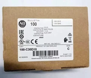 1PCS NEW Allen-Bradley 100-C30D10 100C30D10 contactor 100-C30*00 STOCK - Picture 1 of 3
