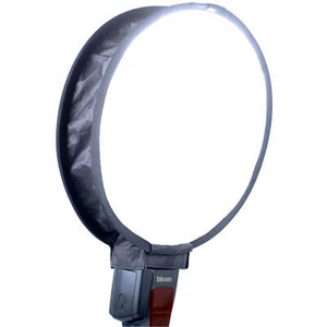 Easy-fold Round Mini Flash Softbox Diffuser Reflector for Pentax Metz Speedlite - Picture 1 of 11