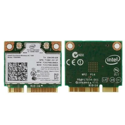 Dual Band Wireless-AC 7260HMW Mini PCI-E BT4.0 Card Intel For HP SPS 710661-001 - Bild 1 von 4