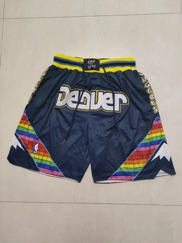 Hot sale Denver Nuggets Men’s Dark Blue with Pockets Basketball Shorts Cover