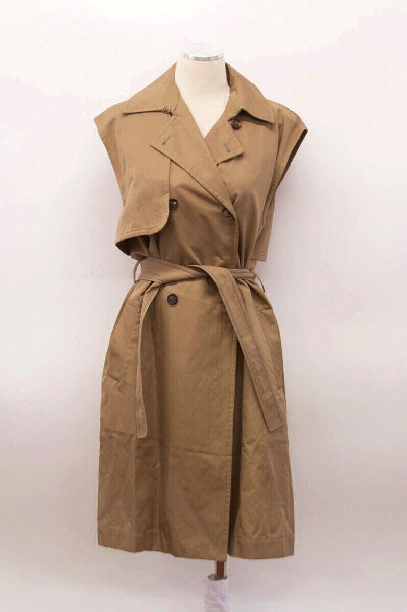 Brunello Cucinelli★素敵Sleeveless Trench Coat W/Monili Belt Brunello Cucinelli☆素敵Sleeveless Trench Coat W/Monili Belt