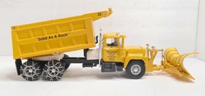 FIRST GEAR #19-2429 TRIANGLE, INC MACK R-MODEL DUMP TRUCK W/PLOW NEW IN BOX - Picture 1 of 11