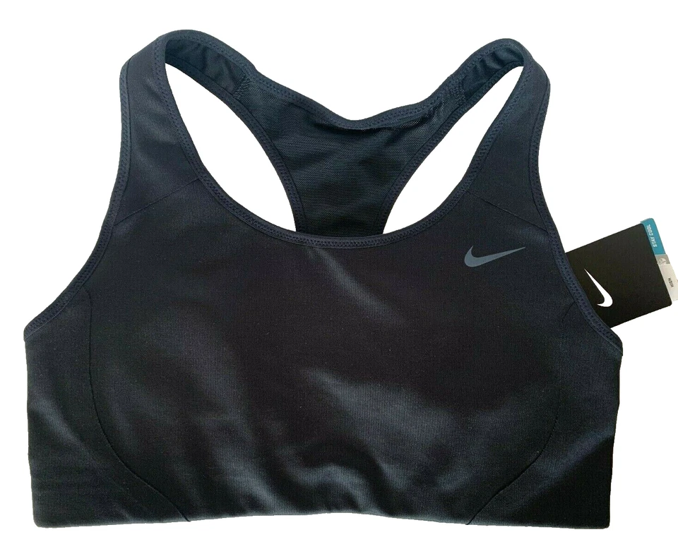 NEW NIKE [S] Women DRI-FIT Y Back HIGH SUPPORT Sports Bra-Anthracite 706579-060 - Image 1 of 1