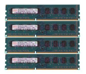 Hynix 4X 2GB DDR3 2RX8 PC3-8500U 1066MHz 240PIN DIMM Desktop memory RAM DIMM 、。 - Picture 1 of 7