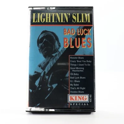 Bad Luck Blues by Lightnin' Slim (Cassette Tape, 1995, King) TESTED KSC-483 - Image 1 of 4
