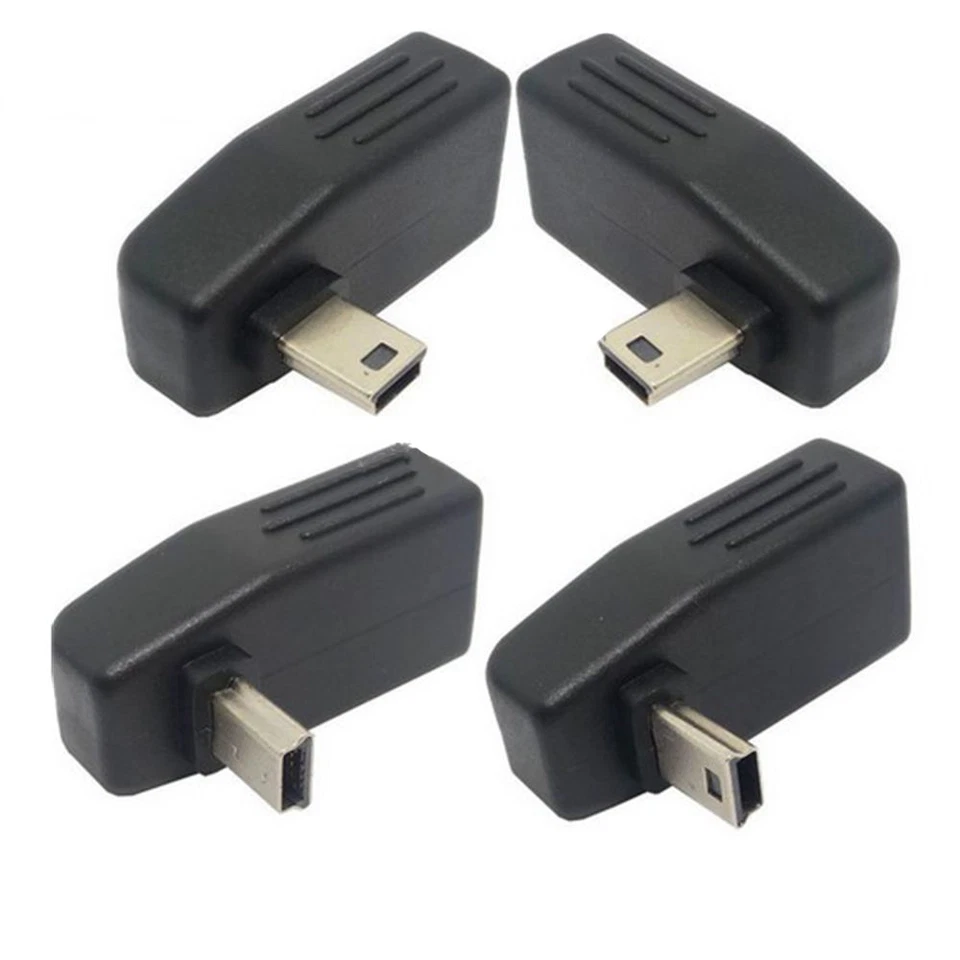 90 Degree Anlgle Mini USB Male To USB Female Adapter Connector Converter - Image 1 of 1