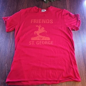 Vintage Juicy Couture Shirt Mens XL Friends Of St George Red Y2K Crewneck USA - Picture 1 of 5
