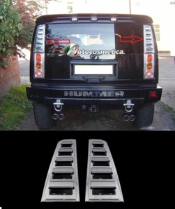 Cover cornici adesive posteriori in abs cromo Hummer H2 2002-2010 - Imagen 1 de 3