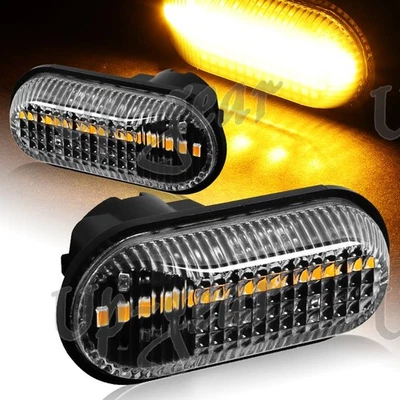 Luces de señalización lateral LED ámbar lente transparente para Honda S2000 2000-2009 Foto 1 de 4