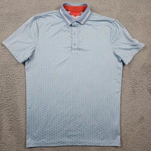 Redvanly Poloshirt Herren Small Blau All Over Print Golf Performance Stretch - Bild 1 von 15