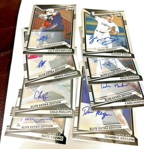 LOTE DE 8 AUTÓGRAFOS 2022 PANINI ELITE EDICIÓN EXTRA BRANNIGAN HUNTER HUGGINS - Imagen 1 de 1