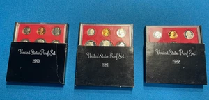 1980, 1981 1982 Proof Sets (179 - 181) - Picture 1 of 7