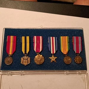 US Military 6 Medal Set Bronze Star Meritorious Vietnam Service, Expeditionary - Picture 1 of 3