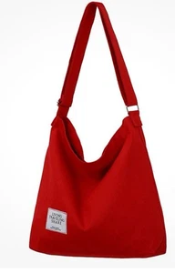 Covelin Damen Retro große Größe Canvas Schultertasche Hobo Crossbody schwarz Y&R - Bild 1 von 10