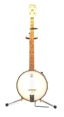 DEERING GOODTIME Banjo 5 Cuerdas Espalda Abierta Rubio Arce con Soporte y Capo Dunlop Foto 1 de 4