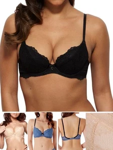 Gossard Superboost Lace Bra Padded Plunge Removable Padding Bras Lingerie - Picture 1 of 21