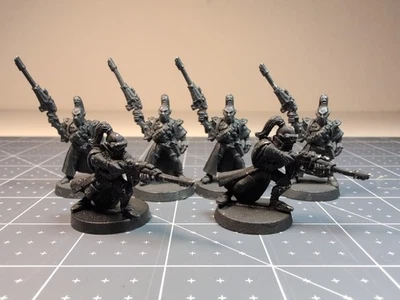 Warhammer 40k -6 Eldar Scouts Metal Fuera de Uso - Rogue Trader - Rifle Largo Aguja Rifle Foto 1 de 4