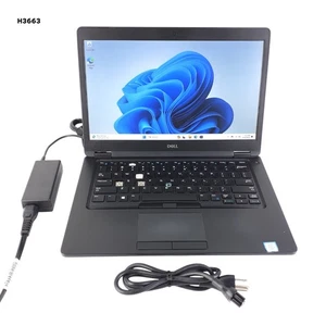 Dell Latitude 5490 14" Laptop i5-8350U 1.70GHz 4GB RAM 256GB NVMe W11P - Picture 1 of 17