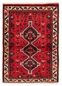 Vintage Geometric Area Rug 3'7" x 5'1" Traditional Hand-Knotted Wool Carpet - Picture 1 of 9