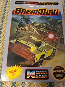 BOX ONLY ! BREAKTHRU video game box - FOR THE NINTENDO ENTERTAINMENT SYSTEM NES