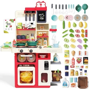 Kids Kitchen Playset: Realistic Lights & Sounds, Spray and Play Sink Simulate... - Picture 1 of 8