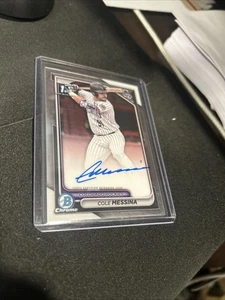 2024 Bowman Draft Cole Messina #CPA-CME Chrome Auto - Rockies - Picture 1 of 2