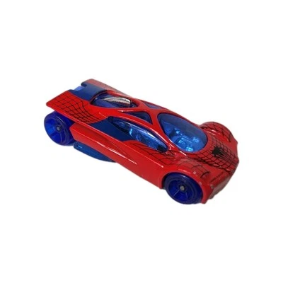 Coche diecast Hot Wheels 2001 Sling Shot rojo azul Spiderman - suelto Foto 1 de 4