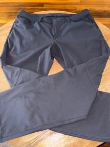 Pantalone Lululemon Uomo 36 Nero ABC Classic Warpstreme 5 Tasche Elasticizzato Viaggio Golf - Foto 1 di 9