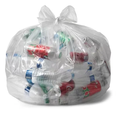 ALUF PLASTICS 55 Gal. Clear Heavy-Duty Trash Bags (50-Pack) 1.5 MIL (Eq) 35 In. X 55 In.