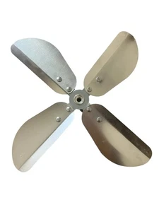 Hoja de ventilador de repuesto para ventilador de escritorio Challenge 12" cromado original 2975188 U - Imagen 1 de 1