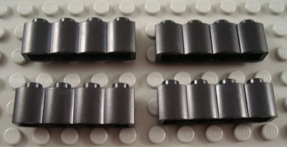 LEGO Lote de 4 piezas de ladrillo de tronco occidental negro 1x4 Foto 1 de 1
