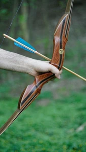 New Handmade 62" Predator Takedown Recurve Bow 30# Draw, Exotic Wood Fast Flight - Picture 1 of 14